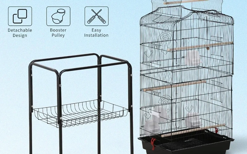 premium-stainlessbirdcage-with-rolling-stand